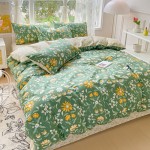 2023 new cotton small floral four-piece set series