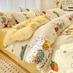 2023 new cotton 13372 cartoon printed four-piece set