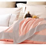 New 100s solid color embroidered long-staple cotton four-piece set 1.5m bed sheet style four-piece set