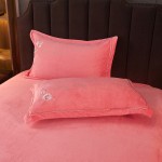 2023 new milk velvet embroidery four-piece set Shili Spring Breeze series bed sheet style four-piece set