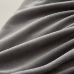 2023 New Thickened Milk Velvet Solid Color Fitted Sheets Camellia Series Camellia Medium Gray