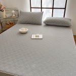 2023 New Ice Skin Cooling Mat Three-piece Set-Embossed Series Lowe-Light Gray