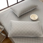 2023 New Ice Skin Cooling Mat Three-piece Set-Embossed Series Lowe-Light Gray