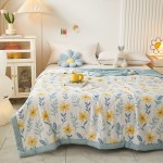 2023 New Printed Washed Cotton Summer Quilt Washed Cotton Summer Cooling Quilt Air Conditioning Quilt