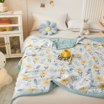 2023 New Printed Washed Cotton Summer Quilt Washed Cotton Summer Cooling Quilt Air Conditioning Quilt