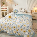 2023 New Printed Washed Cotton Summer Quilt Washed Cotton Summer Cooling Quilt Air Conditioning Quilt