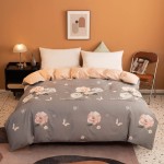 2022 new style cotton brushed single quilt cover